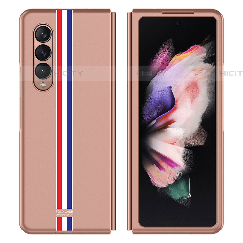 Coque Plastique Rigide Etui Housse Mat P05 pour Samsung Galaxy Z Fold4 5G Or Rose Plus