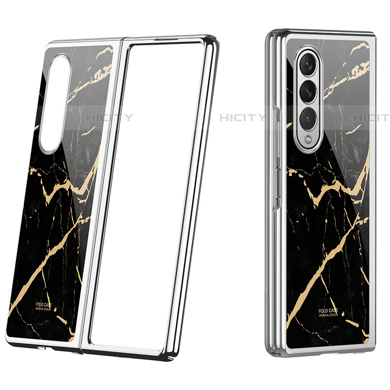 Coque Plastique Rigide Etui Housse Mat P08 pour Samsung Galaxy Z Fold4 5G Argent Plus