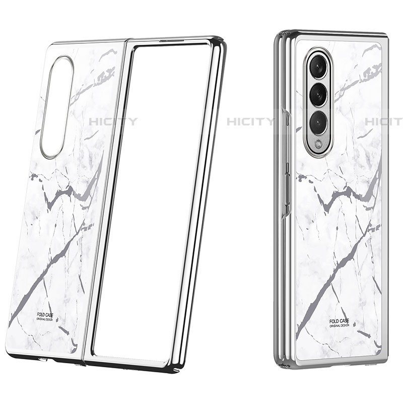 Coque Plastique Rigide Etui Housse Mat P08 pour Samsung Galaxy Z Fold4 5G Blanc Plus