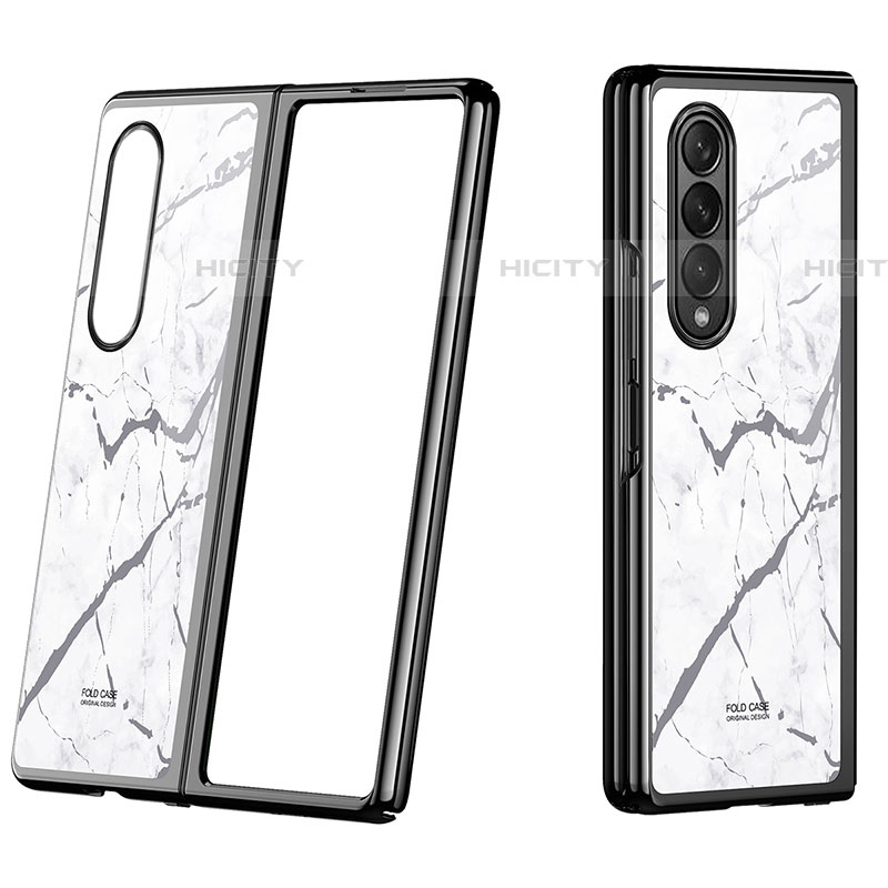 Coque Plastique Rigide Etui Housse Mat P08 pour Samsung Galaxy Z Fold4 5G Gris Plus