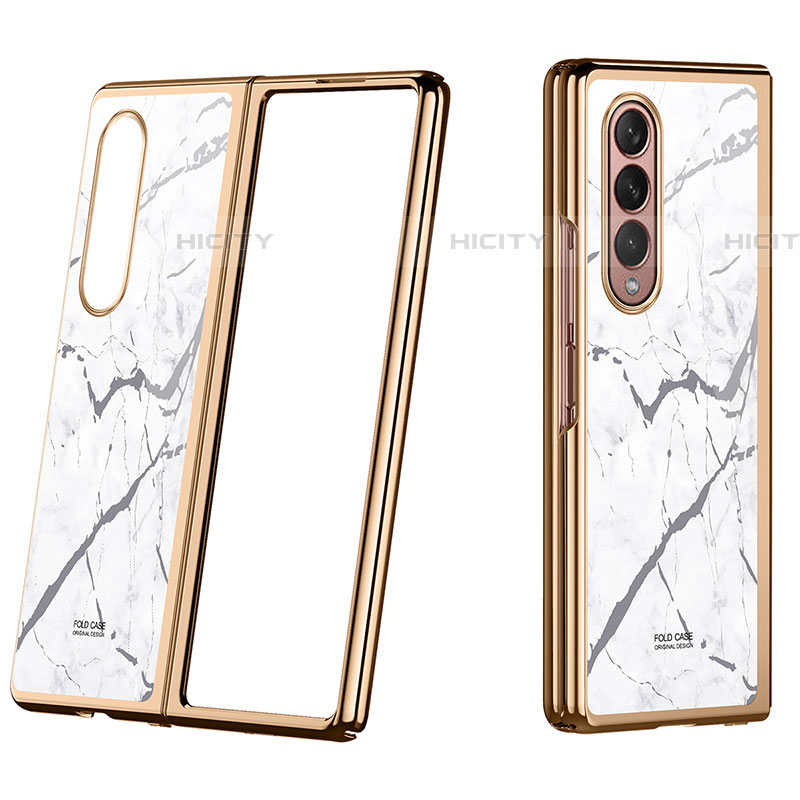 Coque Plastique Rigide Etui Housse Mat P08 pour Samsung Galaxy Z Fold4 5G Or Plus