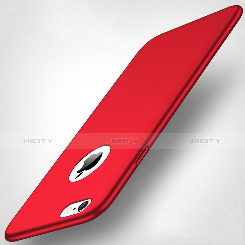 Coque Plastique Rigide Etui Housse Mat P09 pour Apple iPhone 6S Rouge Plus