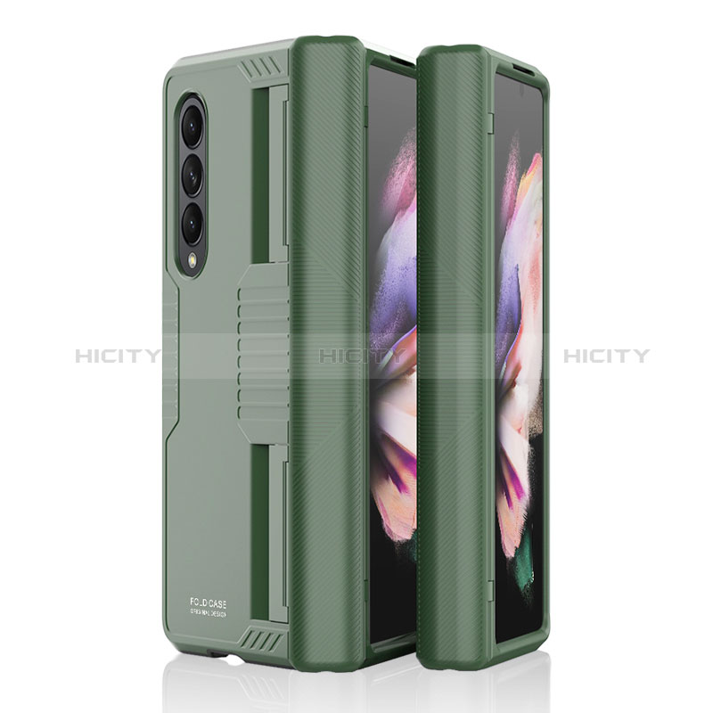 Coque Plastique Rigide Etui Housse Mat P09 pour Samsung Galaxy Z Fold3 5G Vert Plus