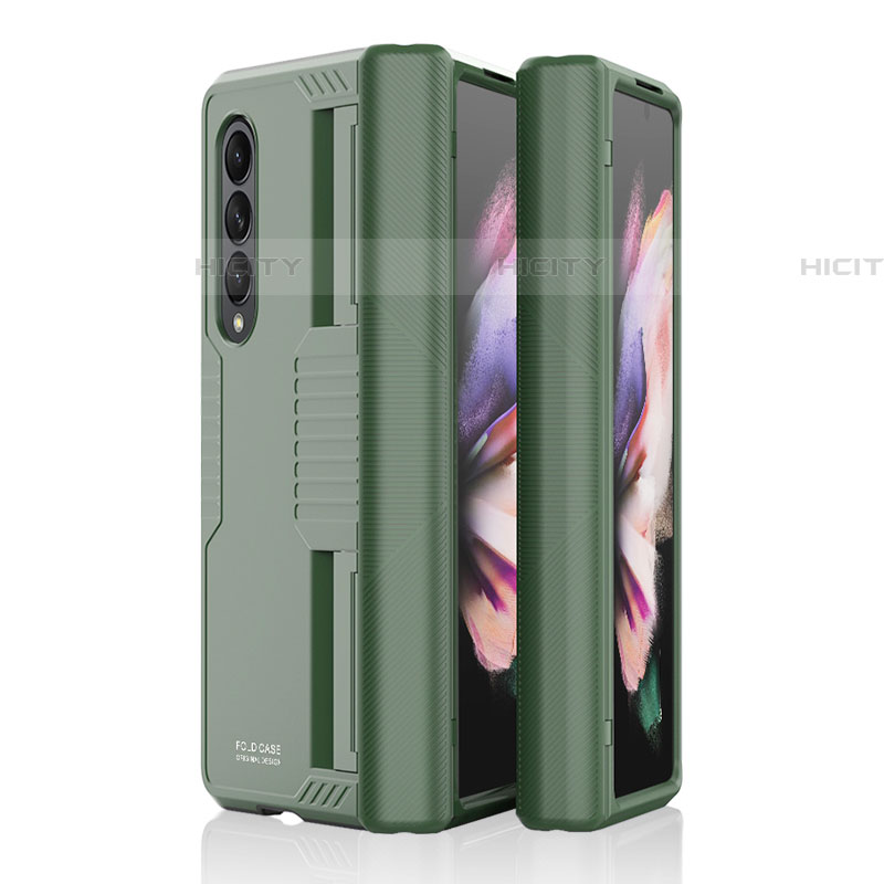 Coque Plastique Rigide Etui Housse Mat P09 pour Samsung Galaxy Z Fold4 5G Vert Plus