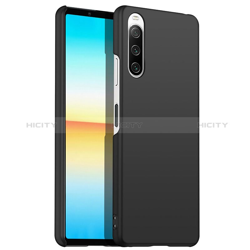 Coque Plastique Rigide Etui Housse Mat pour Sony Xperia 10 III Lite Noir Plus