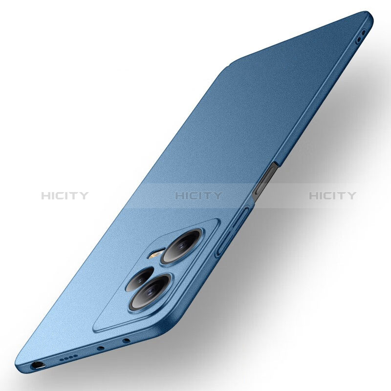 Coque Plastique Rigide Etui Housse Mat pour Xiaomi Redmi Note 12 5G Bleu Plus