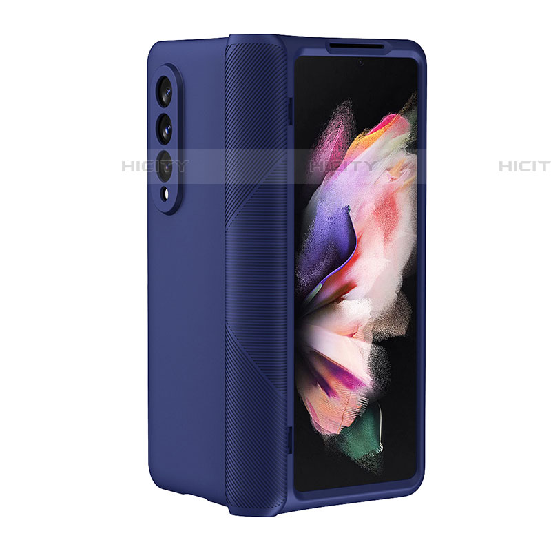 Coque Plastique Rigide Etui Housse Mat R01 pour Samsung Galaxy Z Fold4 5G Bleu Plus