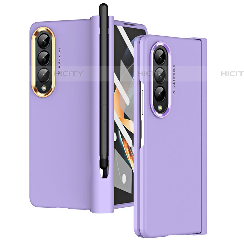 Coque Plastique Rigide Etui Housse Mat R07 pour Samsung Galaxy Z Fold4 5G Violet Plus