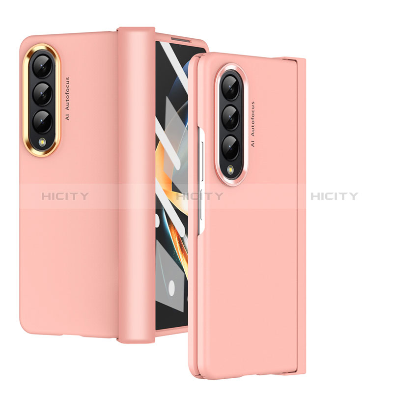 Coque Plastique Rigide Etui Housse Mat R08 pour Samsung Galaxy Z Fold3 5G Or Rose Plus