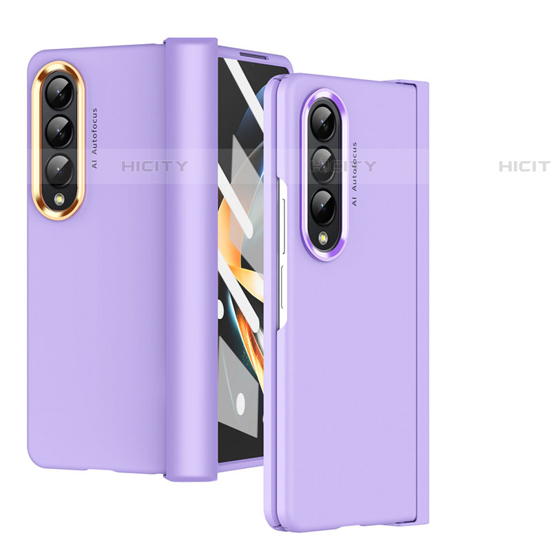 Coque Plastique Rigide Etui Housse Mat R08 pour Samsung Galaxy Z Fold4 5G Violet Plus