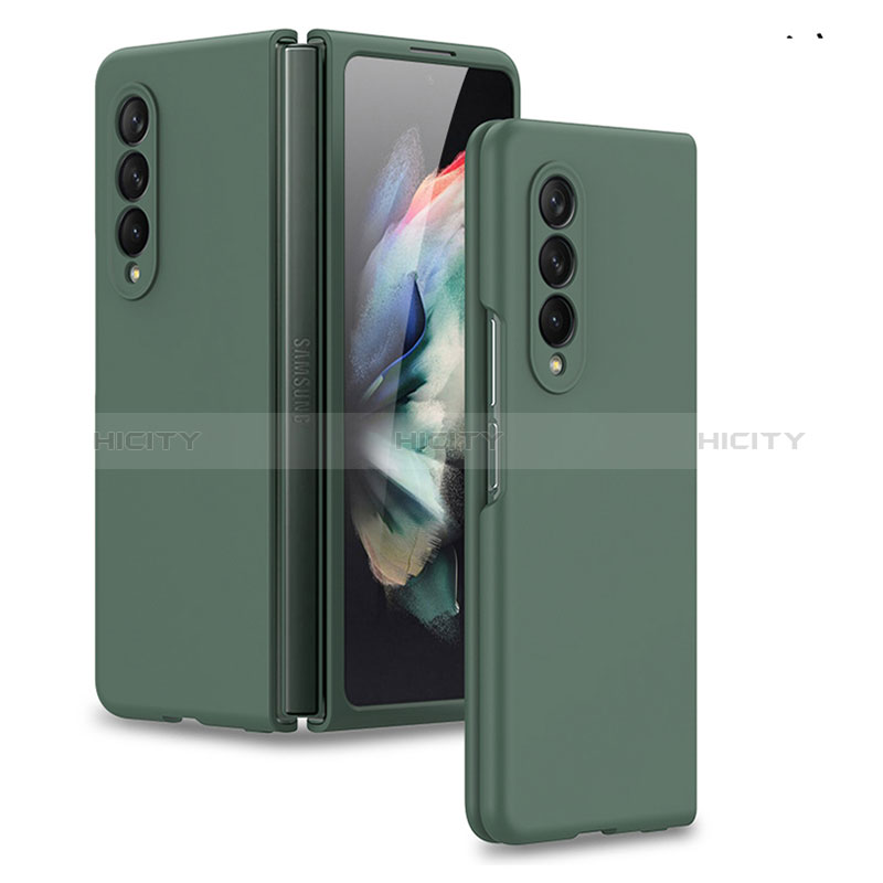 Coque Plastique Rigide Etui Housse Mat R09 pour Samsung Galaxy Z Fold3 5G Vert Nuit Plus