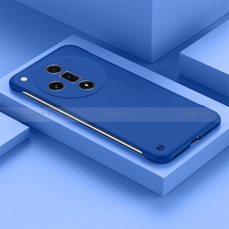 Coque Plastique Rigide Etui Housse Mat Sans Cadre P01 pour Oppo Find X7 5G Bleu Plus