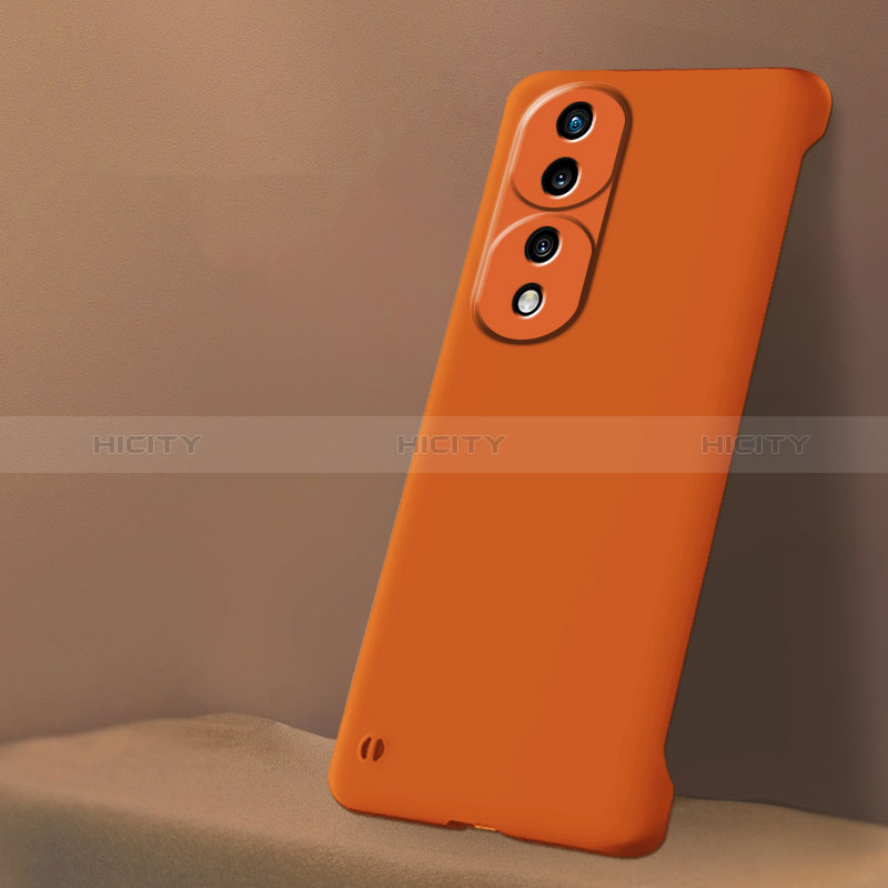 Coque Plastique Rigide Etui Housse Mat Sans Cadre pour Huawei Honor 70 Pro+ Plus 5G Orange Plus