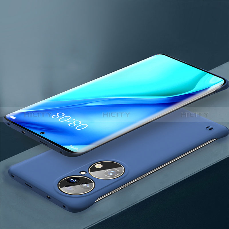 Coque Plastique Rigide Etui Housse Mat Sans Cadre pour Huawei P50 Pro Bleu Plus