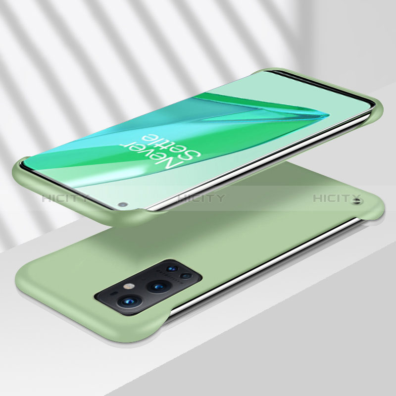 Coque Plastique Rigide Etui Housse Mat Sans Cadre pour OnePlus 9 Pro 5G Vert Plus