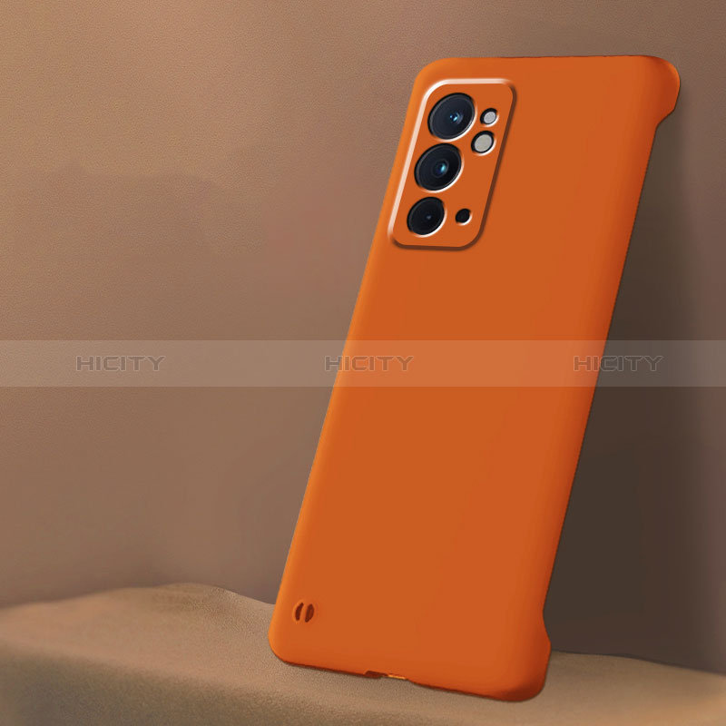 Coque Plastique Rigide Etui Housse Mat Sans Cadre pour OnePlus 9RT 5G Orange Plus