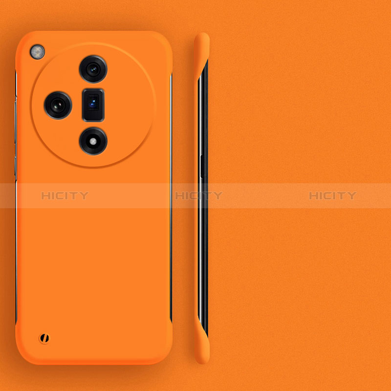 Coque Plastique Rigide Etui Housse Mat Sans Cadre pour Oppo Find X7 Ultra 5G Orange Plus