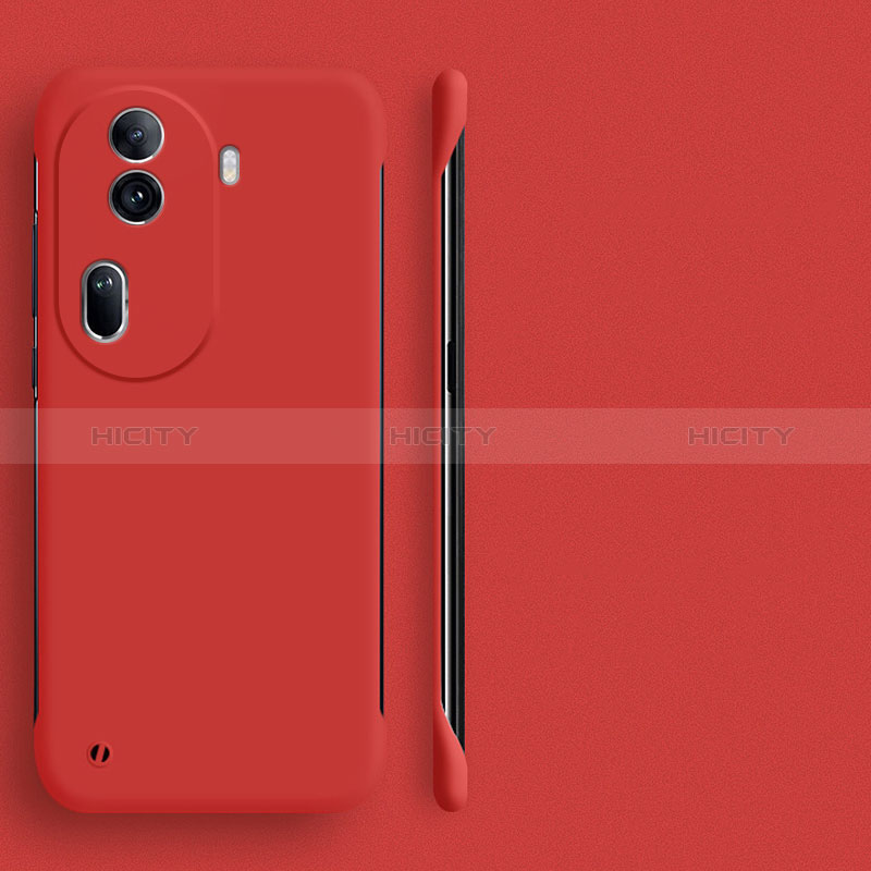 Coque Plastique Rigide Etui Housse Mat Sans Cadre pour Oppo Reno11 Pro 5G Rouge Plus