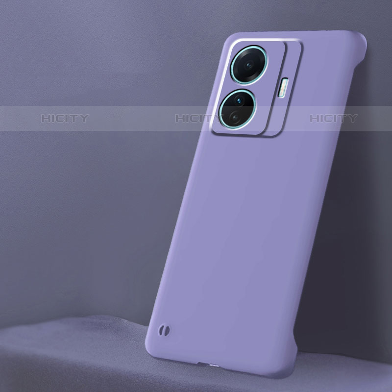 Coque Plastique Rigide Etui Housse Mat Sans Cadre pour Vivo iQOO Z6 Pro 5G Violet Clair Plus