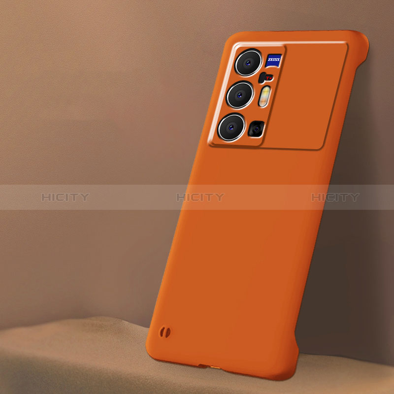 Coque Plastique Rigide Etui Housse Mat Sans Cadre pour Vivo X70 Pro+ Plus 5G Orange Plus