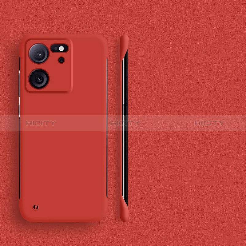 Coque Plastique Rigide Etui Housse Mat Sans Cadre pour Xiaomi Mi 13T 5G Rouge Plus