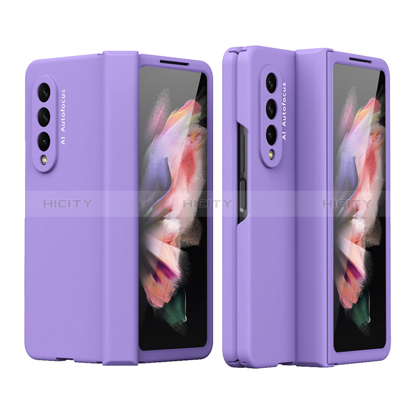 Coque Plastique Rigide Etui Housse Mat T02 pour Samsung Galaxy Z Fold3 5G Violet Plus