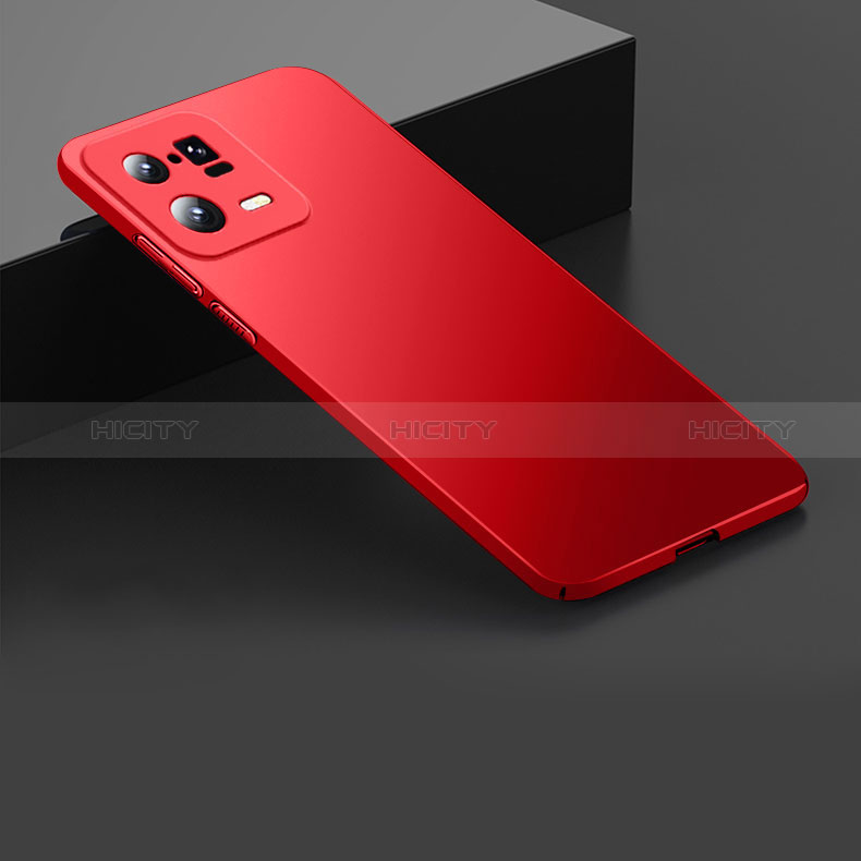 Coque Plastique Rigide Etui Housse Mat YD1 pour Xiaomi Mi 13 5G Rouge Plus