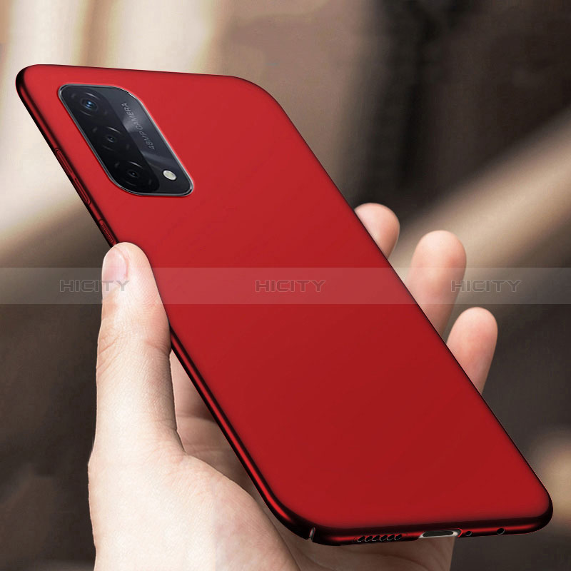 Coque Plastique Rigide Etui Housse Mat YK1 pour Oppo A54 5G Rouge Plus