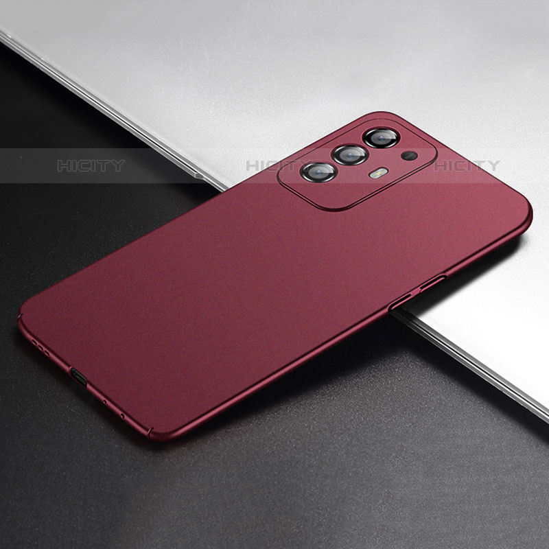 Coque Plastique Rigide Etui Housse Mat YK1 pour Oppo A95 5G Rouge Plus