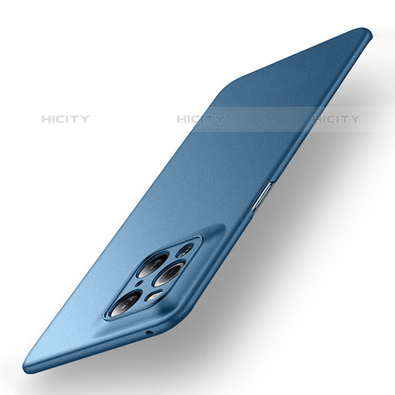 Coque Plastique Rigide Etui Housse Mat YK1 pour Oppo Find X3 Pro 5G Bleu Plus
