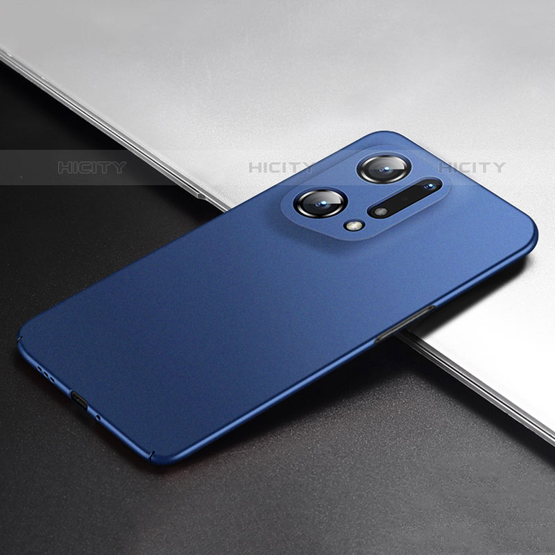 Coque Plastique Rigide Etui Housse Mat YK1 pour Oppo Find X5 Pro 5G Bleu Plus