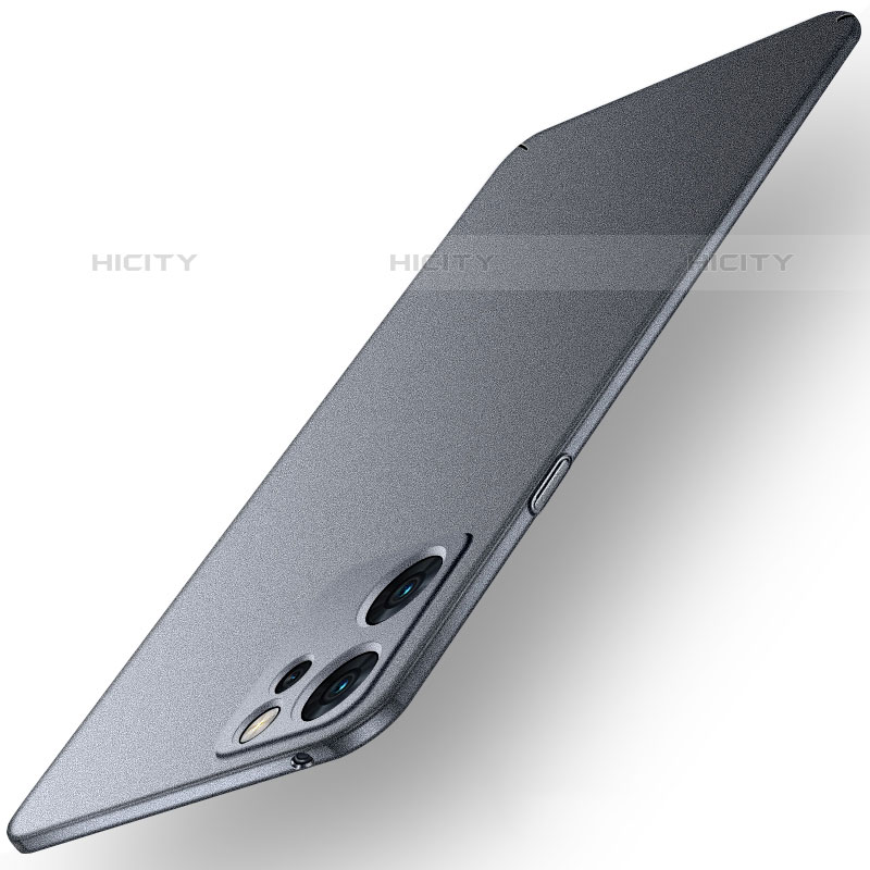 Coque Plastique Rigide Etui Housse Mat YK1 pour Oppo Reno7 SE 5G Gris Plus