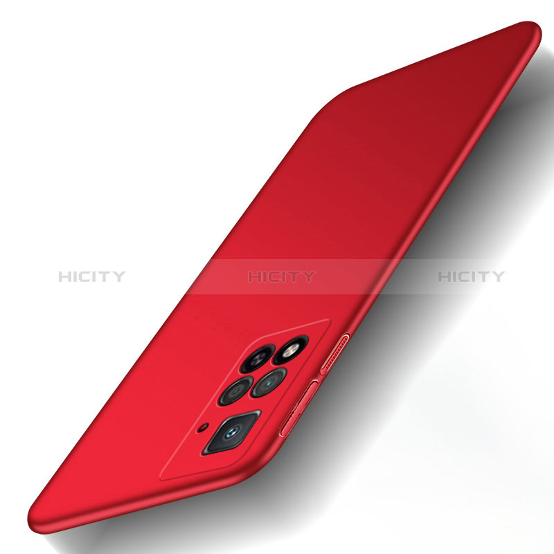 Coque Plastique Rigide Etui Housse Mat YK1 pour Xiaomi Poco X4 NFC Rouge Plus