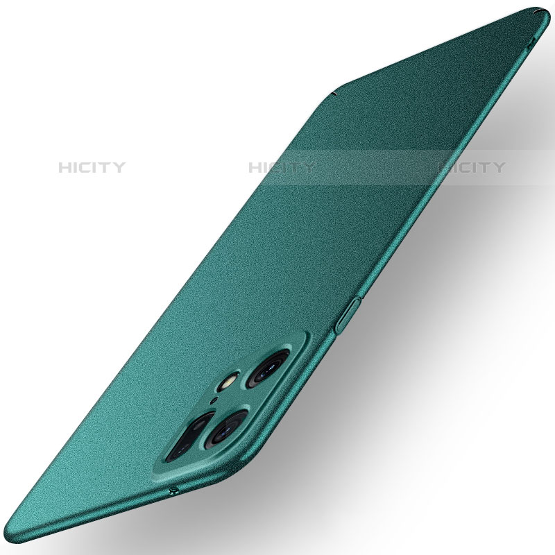 Coque Plastique Rigide Etui Housse Mat YK2 pour Oppo Find X5 Pro 5G Vert Plus