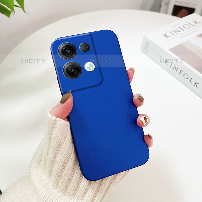 Coque Plastique Rigide Etui Housse Mat YK2 pour Oppo Reno8 Pro 5G Bleu Plus