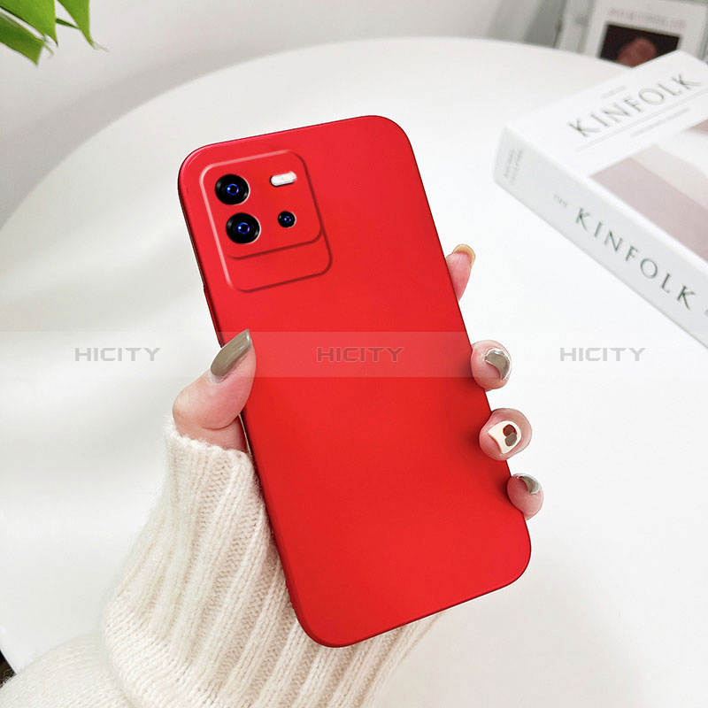 Coque Plastique Rigide Etui Housse Mat YK2 pour Vivo iQOO Neo6 5G Rouge Plus