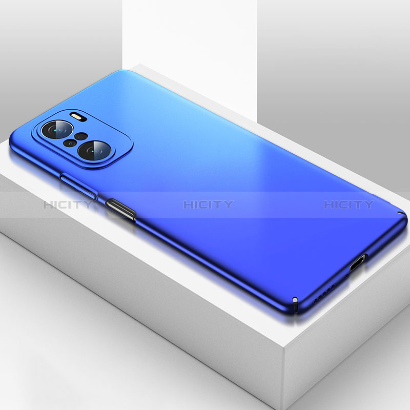Coque Plastique Rigide Etui Housse Mat YK2 pour Xiaomi Poco F3 5G Bleu Plus