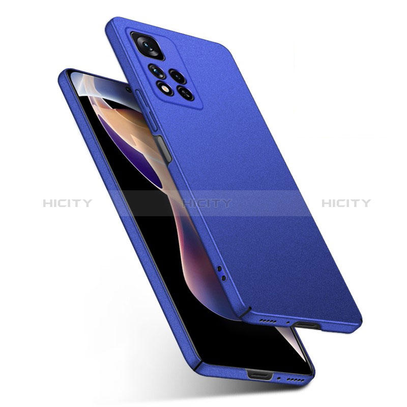 Coque Plastique Rigide Etui Housse Mat YK2 pour Xiaomi Redmi Note 11 Pro+ Plus 5G Bleu Plus