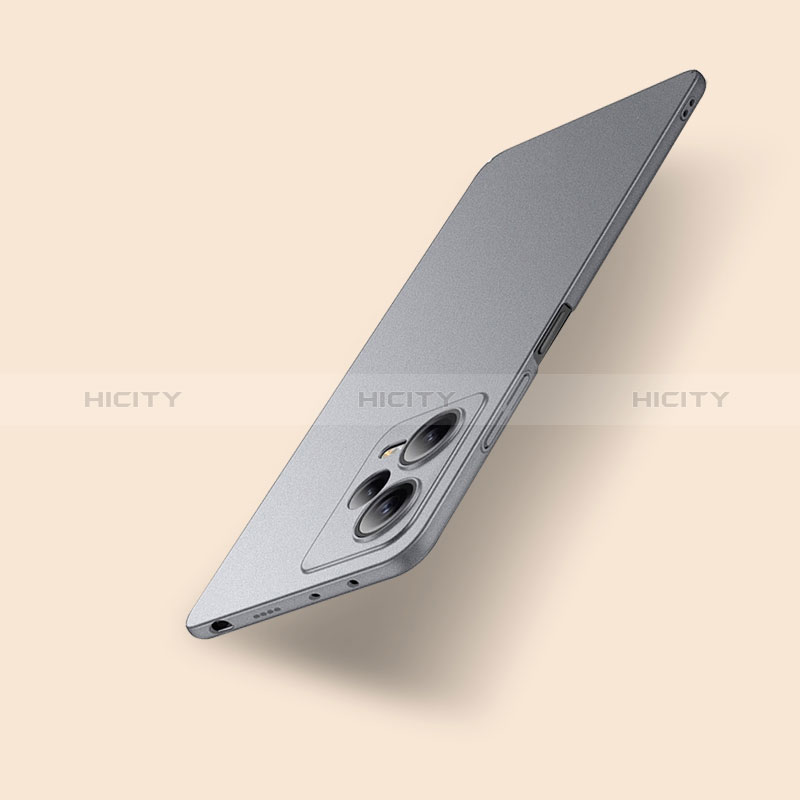 Coque Plastique Rigide Etui Housse Mat YK2 pour Xiaomi Redmi Note 12 Explorer Gris Plus