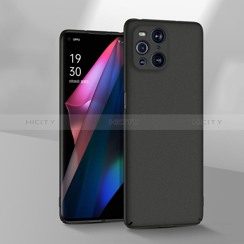 Coque Plastique Rigide Etui Housse Mat YK3 pour Oppo Find X3 5G Noir Plus