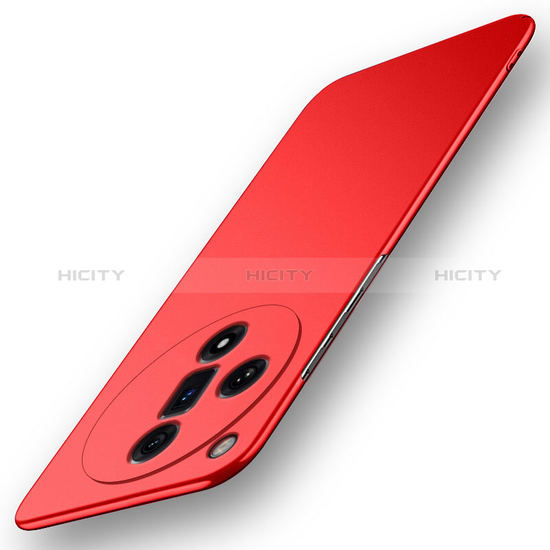 Coque Plastique Rigide Etui Housse Mat YK3 pour Oppo Find X7 5G Rouge Plus