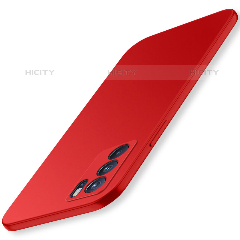 Coque Plastique Rigide Etui Housse Mat YK3 pour Oppo Reno6 5G Rouge Plus