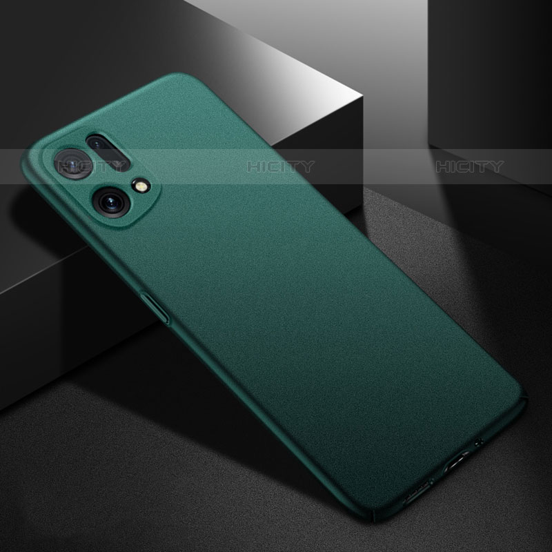 Coque Plastique Rigide Etui Housse Mat YK4 pour Oppo Find X5 Pro 5G Vert Plus