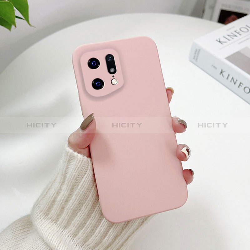 Coque Plastique Rigide Etui Housse Mat YK6 pour Oppo Find X5 5G Rose Plus