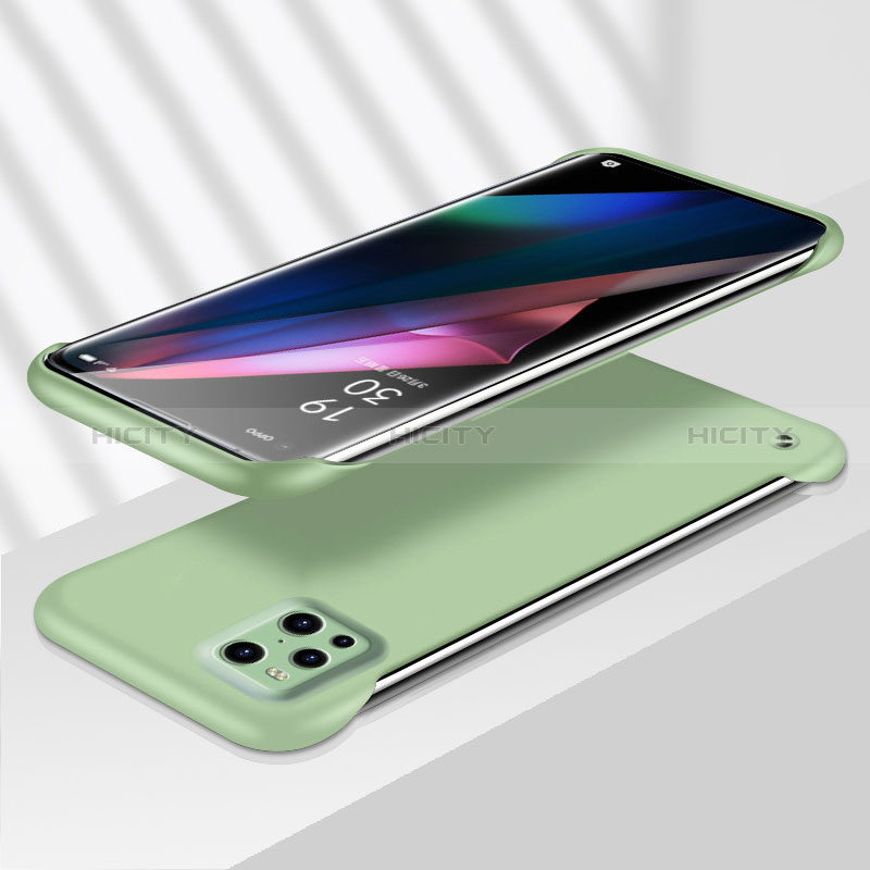 Coque Plastique Rigide Etui Housse Mat YK7 pour Oppo Find X3 5G Vert Plus