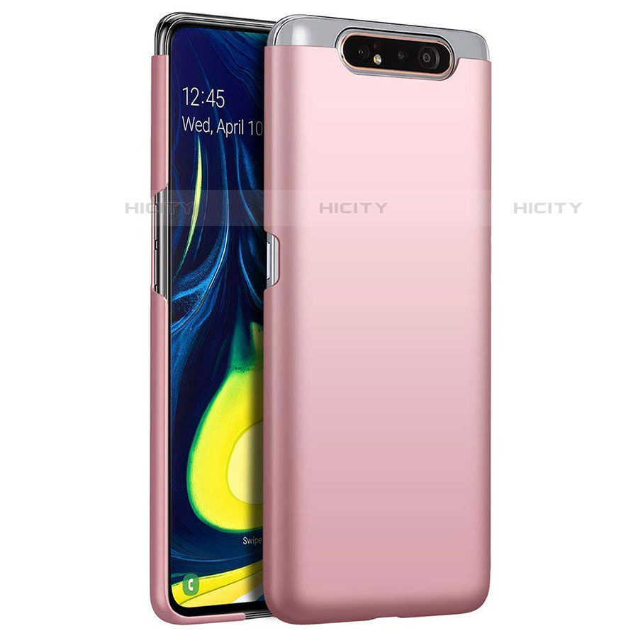 Coque Plastique Rigide Etui Housse Mat Z01 pour Samsung Galaxy A90 4G Or Rose Plus