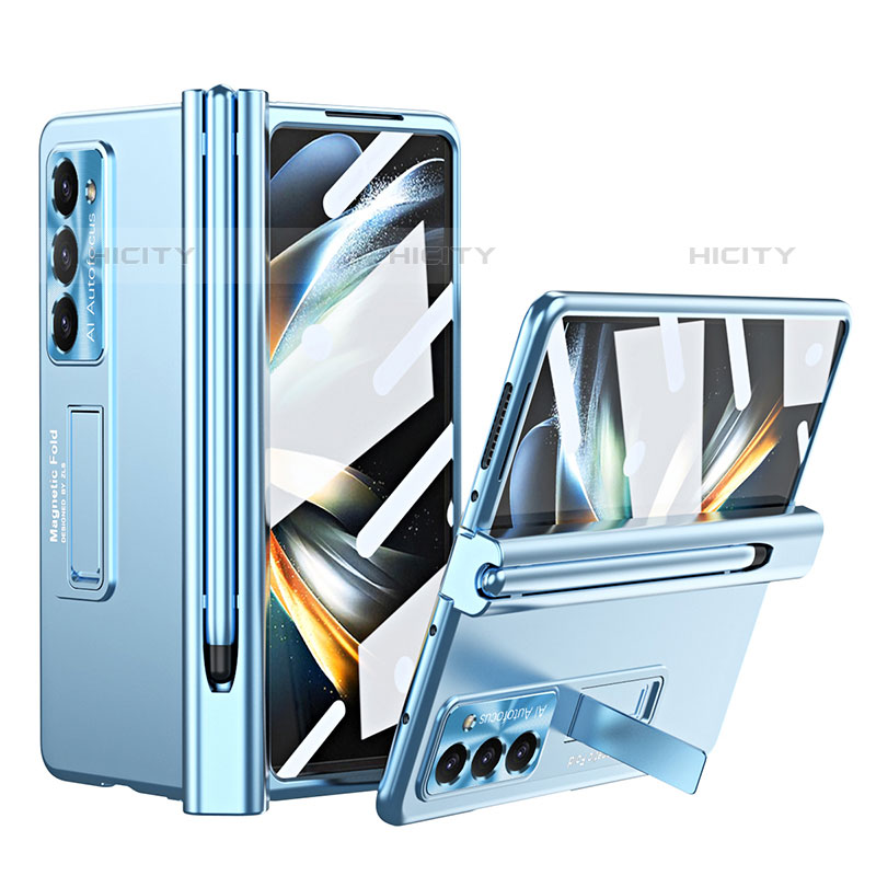 Coque Plastique Rigide Etui Housse Mat ZL5 pour Samsung Galaxy Z Fold5 5G Bleu Plus