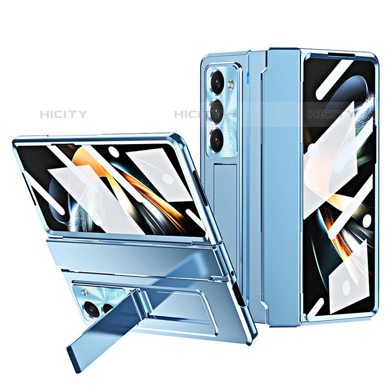 Coque Plastique Rigide Etui Housse Mat ZL7 pour Samsung Galaxy Z Fold5 5G Bleu Plus