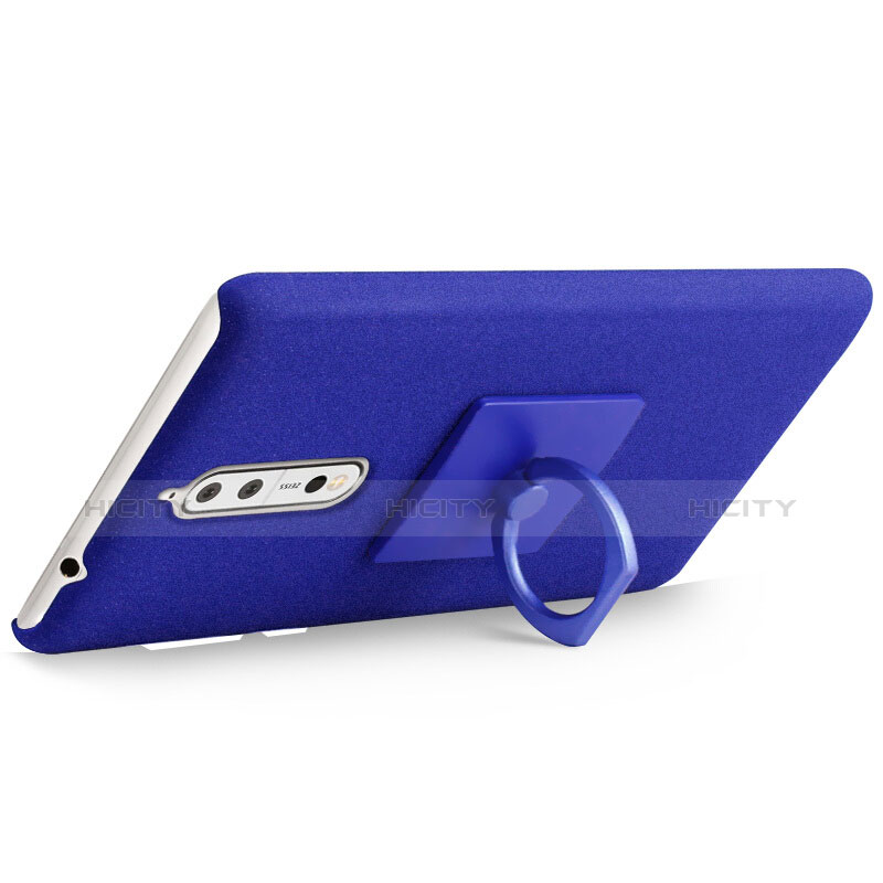 Coque Plastique Rigide Etui Sables Mouvants pour Nokia 8 Bleu Plus