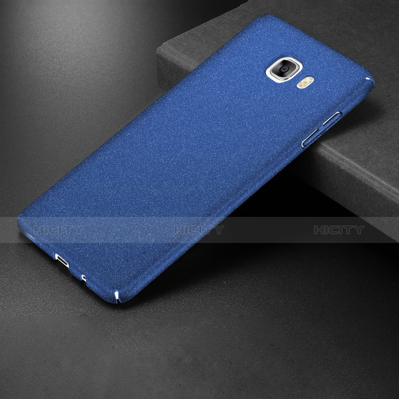 Coque Plastique Rigide Etui Sables Mouvants pour Samsung Galaxy C9 Pro C9000 Bleu Plus